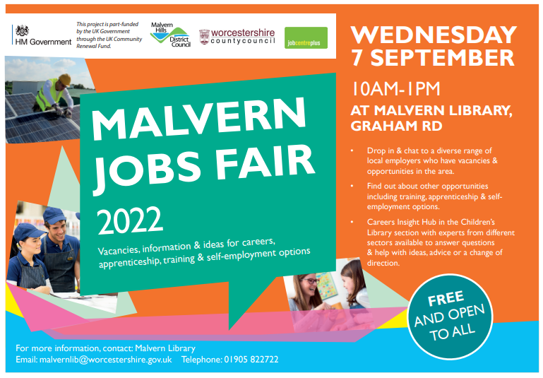 AspireAcadWorcs's tweet image. Malvern Jobs Fair @MalvernLibrary on Wednesday 7th September, 101am-1pm....

#APFree
#CareersWorcs