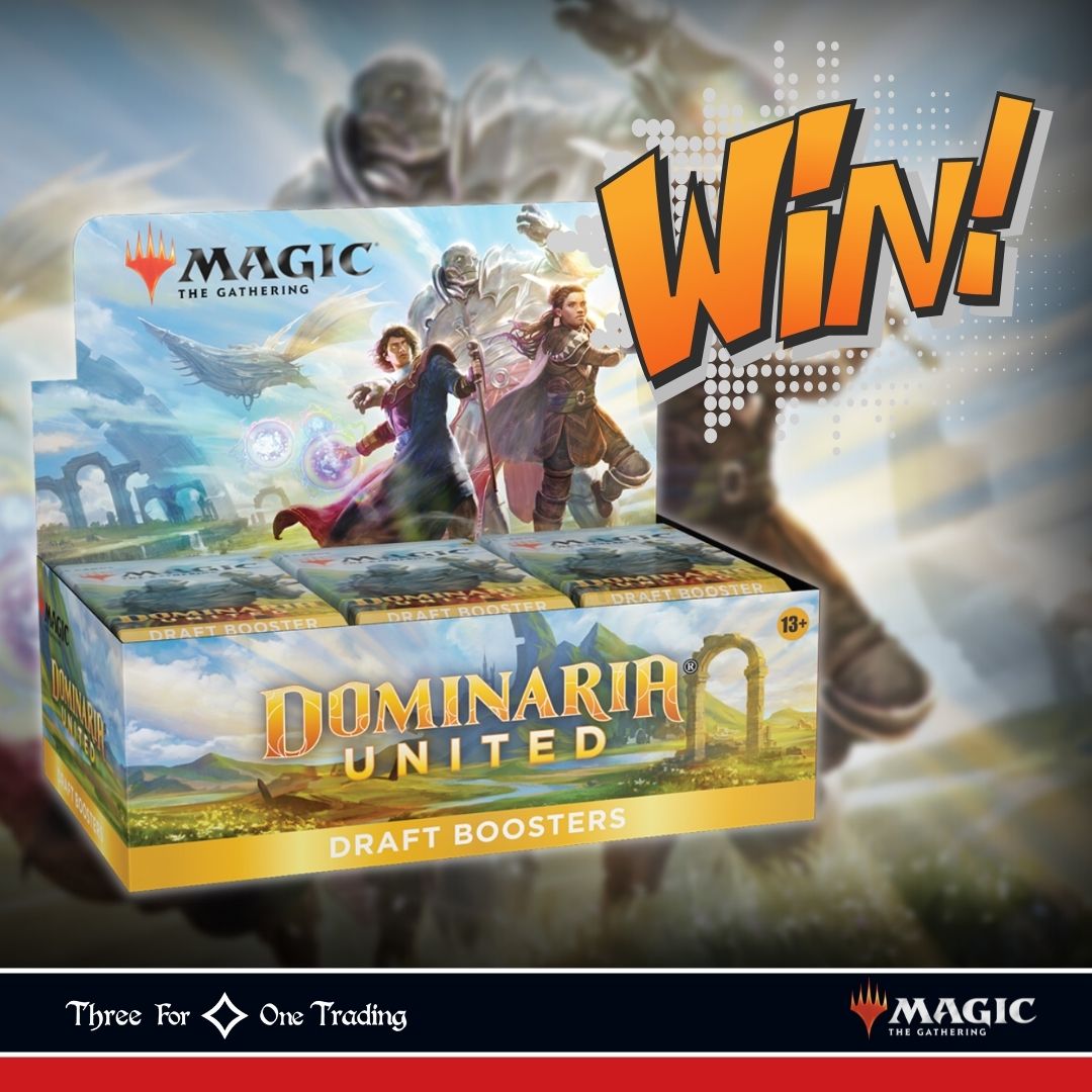 CONTEST: WIN a Draft Booster Box of
Dominaria United 🤖 To enter follow us, like this post, retweet it and comment with the answer to the question until Sept. 1: 

“Which Planeswalker do you want to see reprinted in a future set?”

Rules: 341.gg/du-rules

#mtg