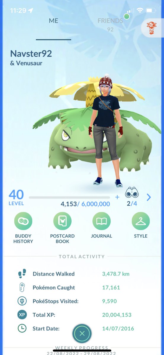 VictoriaEmily24's tweet photo. It’s finally happened #level40 #pogo #PokemonGO #pokemon https://t.co/2hTmeBocEm