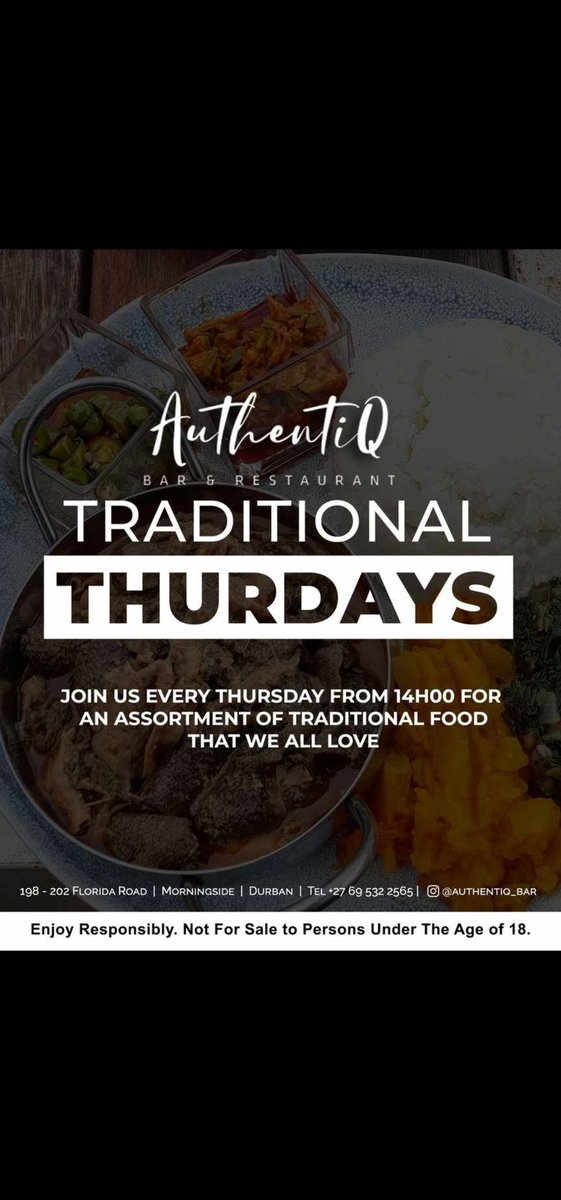 khwezilanga's tweet photo. Durban if you want lunch #AuthentiQBar https://t.co/nokkEiPa5c
