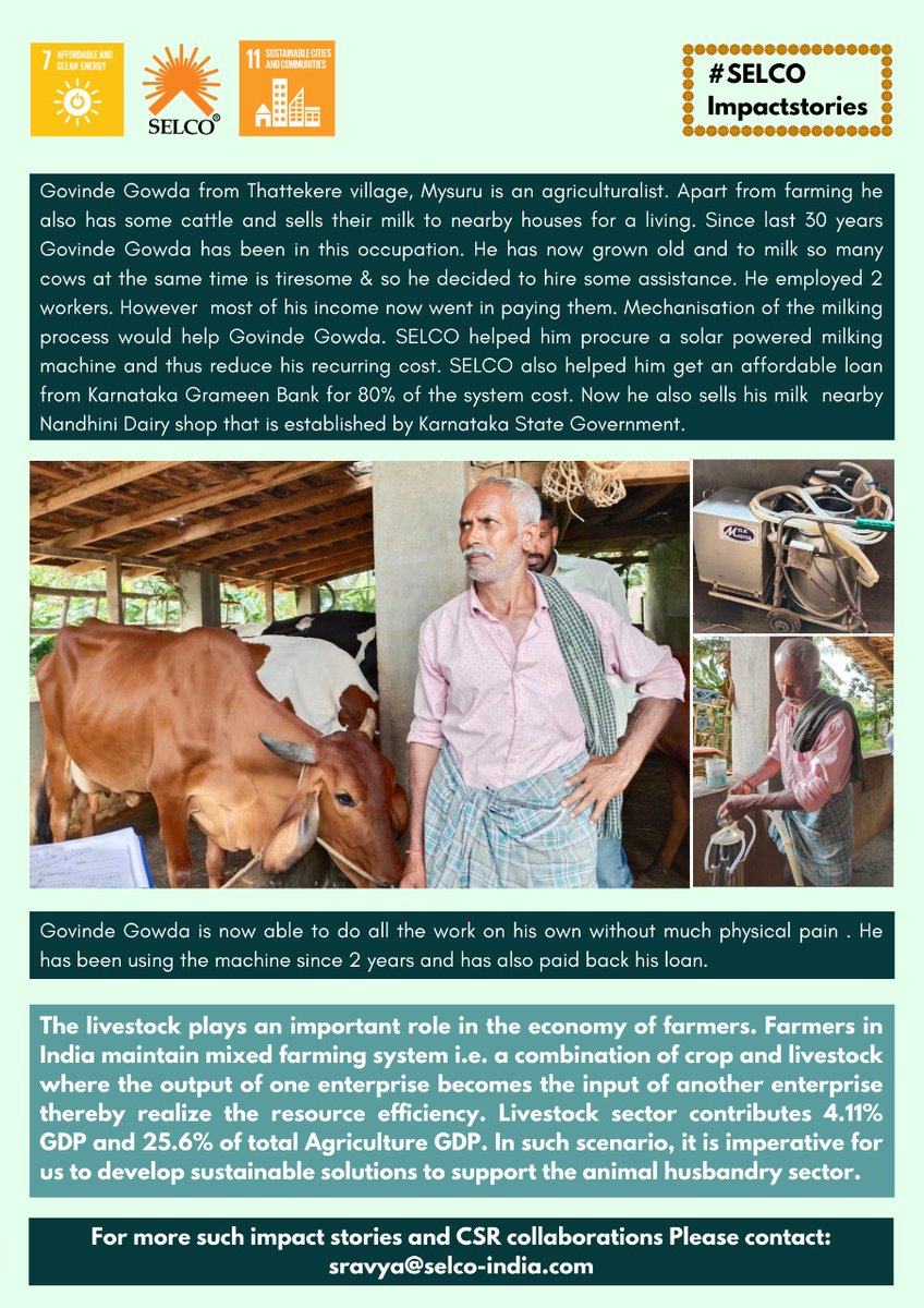 SELCOIndia's tweet photo. #selco #selco_impact_Stories #milkingmachine #solarPrinter  #potterywheel #roti_rolling_machine #CSR #CSRActivity https://t.co/yCSWpbWq4Q