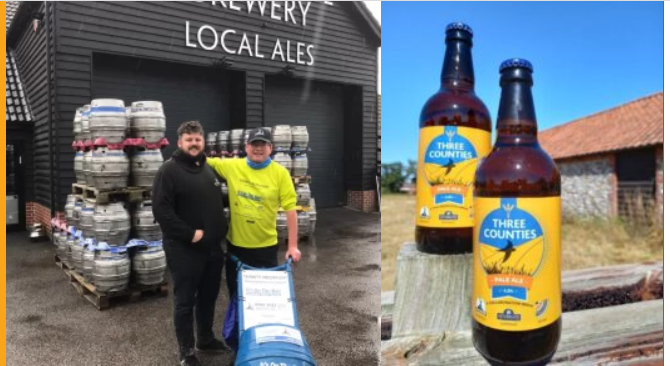 Delighted to announce that our #3counties collab with @NethergateBrew @merseabrewery will be in your local @SourcedLocally @EoECoop from 27 Aug so stock up for #BankHolidayWeekend Light golden crisp Pale Ale Read more moongazerale.co.uk/three-counties… #Suffolk #essex #Norfolk