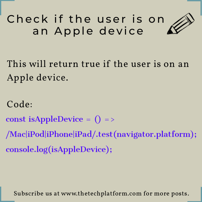 manpreethere's tweet photo. RT TheTechPlatform "Follow us on Social Media at TheTechPlatform for more posts and articles.
#thetechplatform #javascript #PHP #Java #javascripttutorial #Coding #programming #learningeveryday #LearnProgramming #LearnToCode #codingpractices #CodeNewโฆ https://t.co/ks7GQYzh4r"