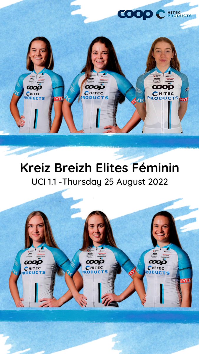 Team Coop - Hitec Products for Kreiz Breizh Elites Féminin:

🇳🇴 @HoleMohr
🇳🇱 <a href="/NicoleSteigenga/">NicoleSteigenga</a> 
🇬🇧 <a href="/josienelsonx/">Josie Nelson</a>
🇳🇴 <a href="/iversen_ane/">Ane Iversen</a>
🇳🇴 <a href="/ingvildgaskjenn/">Ingvild Gåskjenn</a>
🇬🇧 <a href="/JessRoberts_99/">Jess Roberts</a>

#KreizBreizh