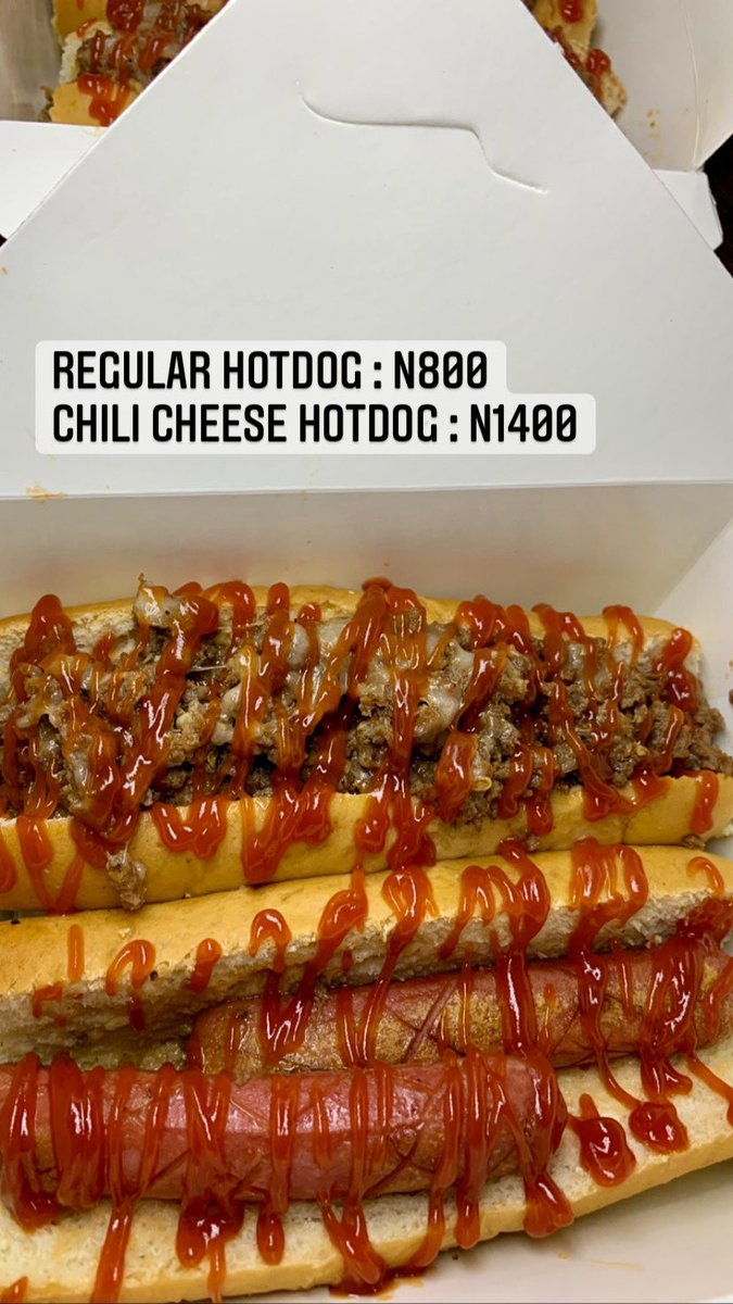 yum_chops's tweet photo. AVAILABLE TODAY 

Wings : N2500
Burger : N1300
Combo pack: N3500
Regular hotdog: N800
Chili cheese hotdog: N1400

📍KADUNA https://t.co/QsYHJcXvqD