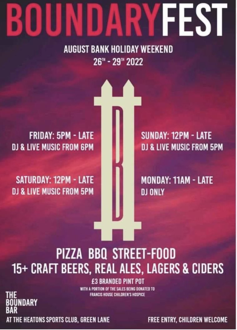 HMCricket's tweet photo. Don’t forget this weekend is Boundary Fest this weekend. There's a top range of beers and ciders on offer along with street food, pizza and live music. The weather forecast looks great ☀️☀️ There's a huge amount of work gone into organising the event and your support is welcomed. https://t.co/kupqcnHa1V