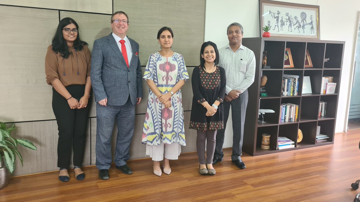 Had an excellent meeting with <a href="/CommIndustries/">Gunjan Krishna, IAS</a> this afternoon accompanied by <a href="/SudeshnaRay8/">Sudeshna Ray</a> who is leading our partnership programme on #EaseOfDoingBusiness &amp; <a href="/ManjunathKS_/">Manjunath K.S. / ಮಂಜುನಾಥ ಕೆ.ಎಸ್.</a>.

Discussion ranged from the upcoming <a href="/investkarnataka/">Invest Karnataka</a> 2022 to magic beans - the state producing 70% of 🇮🇳☕