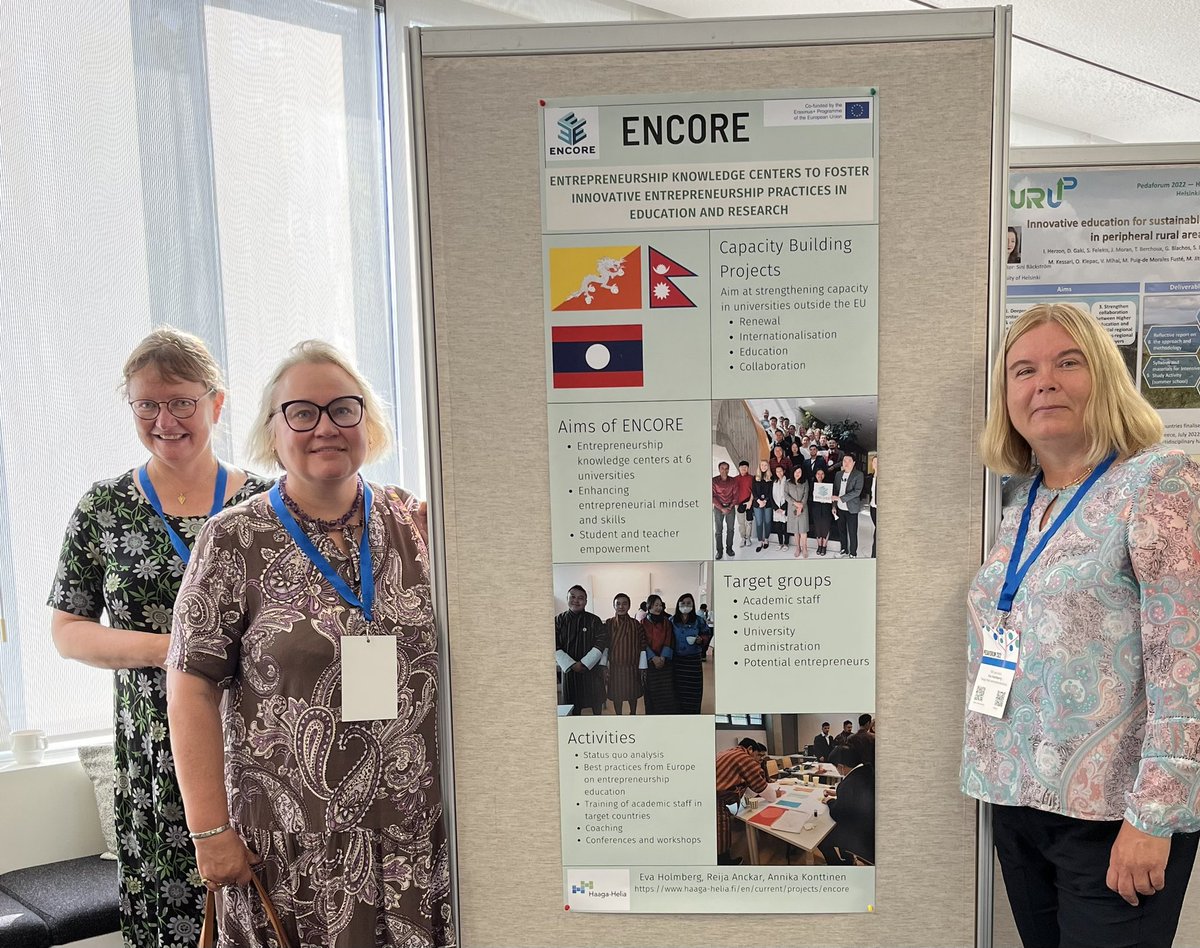 AnnikaKonttinen's tweet photo. Focusing on #pedagogy @ #pedaforum2022  

#ErasmusPlus #encoreproject @HAAGAHELIAamk https://t.co/a71oHPI5lm