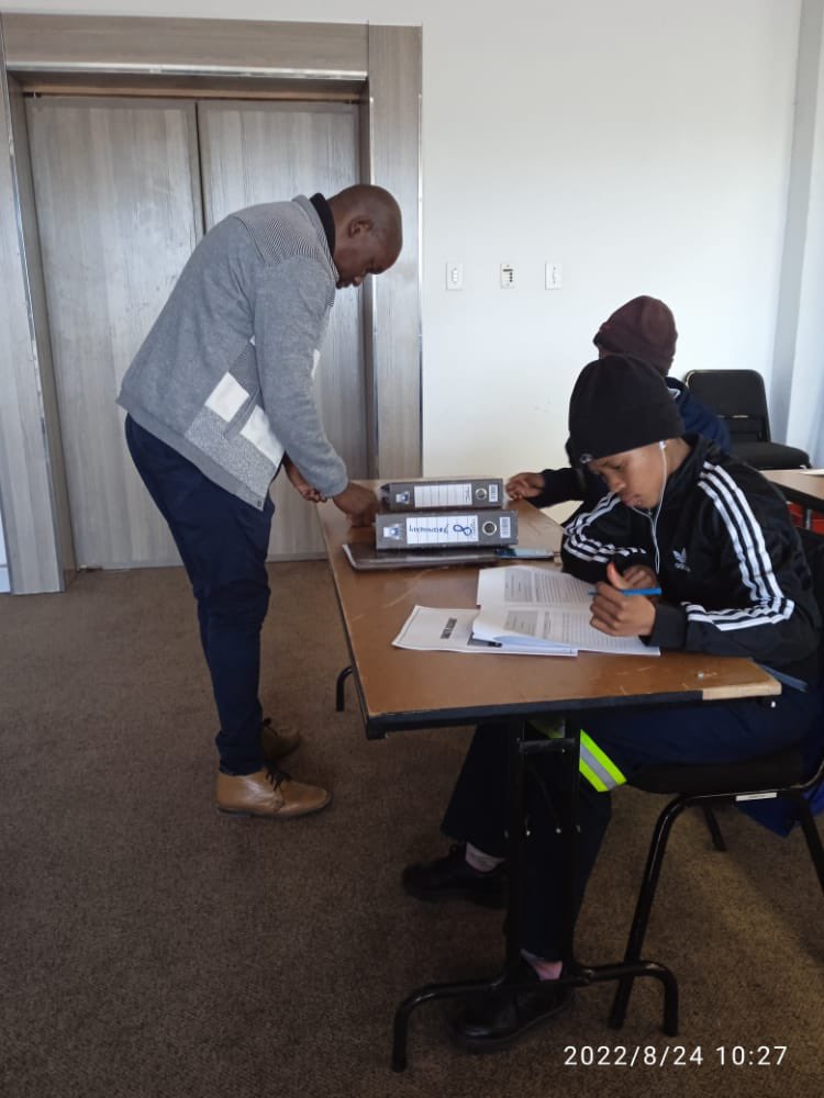 Update 📝
[In Pictures] 

Students are currently busy with assessments in terms of the theory that has been facilitated in this month.

#moderngrowingsuccesfulprovince 
#CommitmentMade 
#NcConstructCo 
#NcProvGov