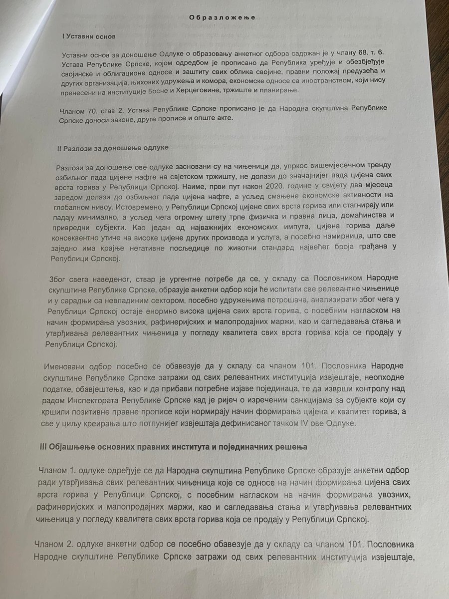 MilkoGrmusa's tweet photo. Руководство НС РС сноси политичку одговорност због јутрошњег поскупљења дизел горива, јер без образложења одбија да сазове сједницу на којој би била донесена одлука о формирању анкетног одбора ради утрвђивања чињеница о формирању цијене горива. 
https://t.co/zgshILBOLs https://t.co/KSSQuP75fX