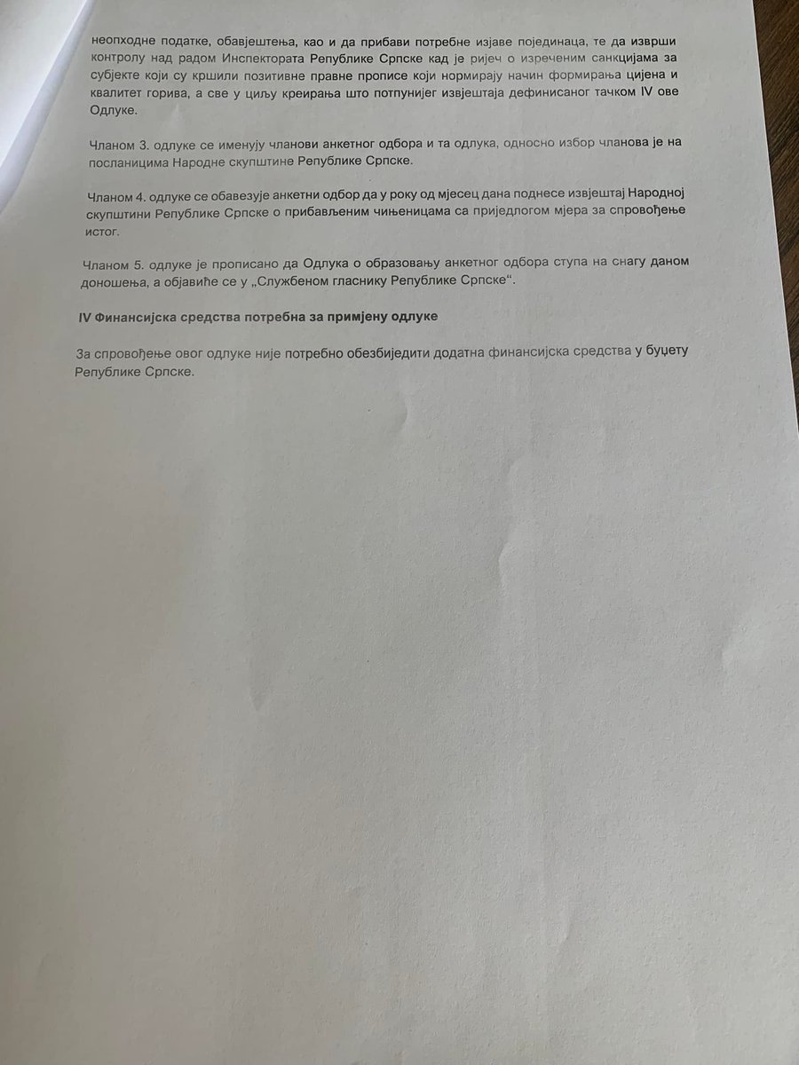 MilkoGrmusa's tweet photo. Руководство НС РС сноси политичку одговорност због јутрошњег поскупљења дизел горива, јер без образложења одбија да сазове сједницу на којој би била донесена одлука о формирању анкетног одбора ради утрвђивања чињеница о формирању цијене горива. 
https://t.co/zgshILBOLs https://t.co/KSSQuP75fX