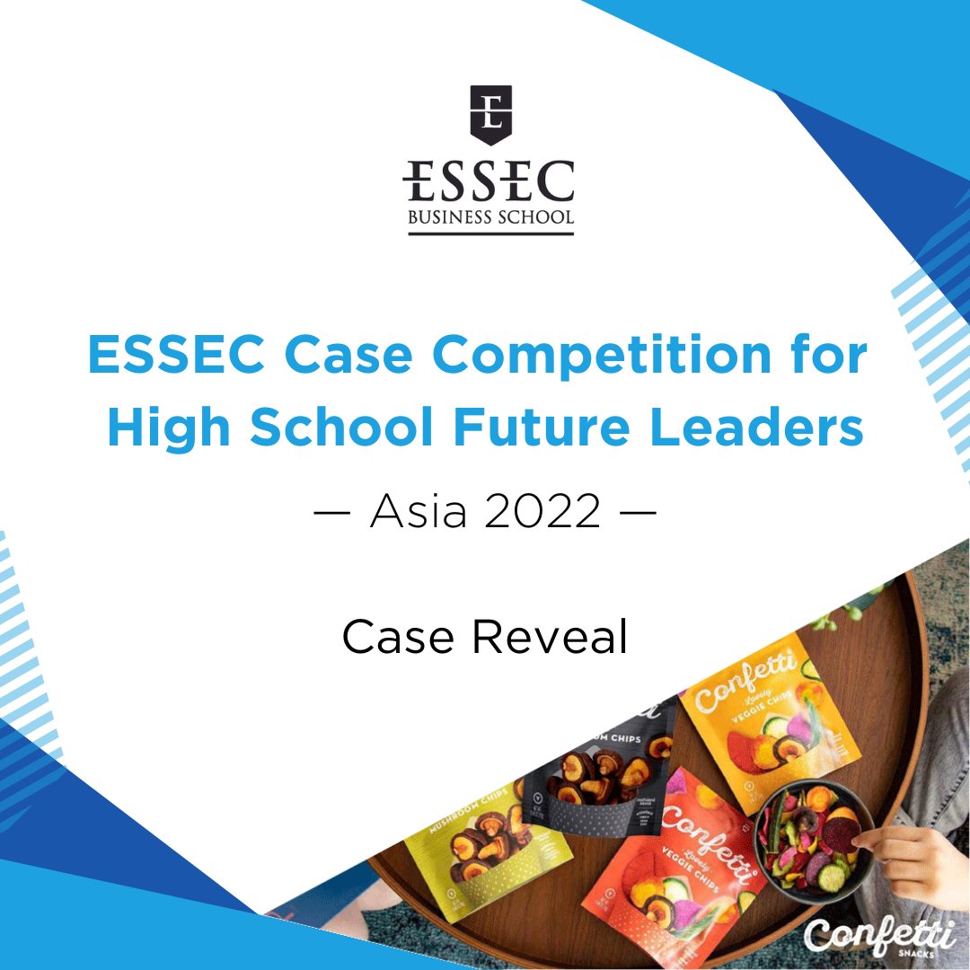 ESSEC_AP's tweet photo. #ESSECBBA | Case reveal: What does Confetti Snacks need to do to become a household name? This is what participants from the ESSEC Case Competition for High School Future Leaders 2022 will have to solve. Stay tuned to find out how our #FutureLeaders tackle this issue. https://t.co/JZ8b8AGpLj