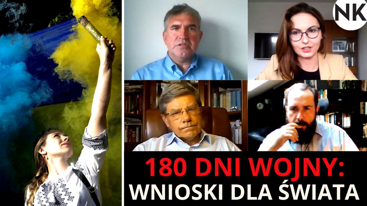 NKonfederacja's tweet photo. Rusza PREMIERA najnowszej #debataNK❗Jakie wnioski płyną dla Europy i świata równo pół roku po rozpoczęciu rosyjskiej inwazji na Ukrainę❓
👥 Mówią: gen. Radosław Kujawa, amb. Jerzy Nowakowski, dr @P_Lukasiewicz. Prowadzi @m_witczak_
🔴 Oglądaj teraz >>> https://t.co/ZfJUbnc0qq https://t.co/QZ34KMTyvP