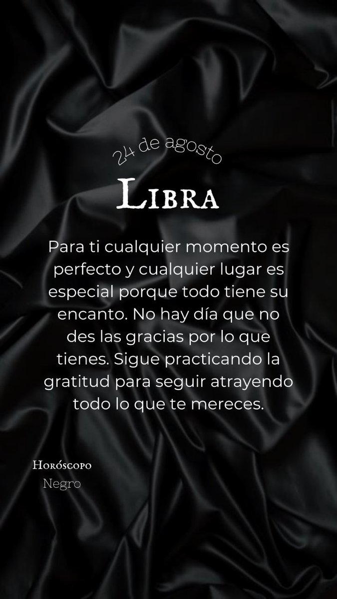 libra_hn's tweet photo. El horóscopo diario del 24 de agosto para #Libra ♎🔮✨ #horoscoponegro https://t.co/nQBS7T1Nwh