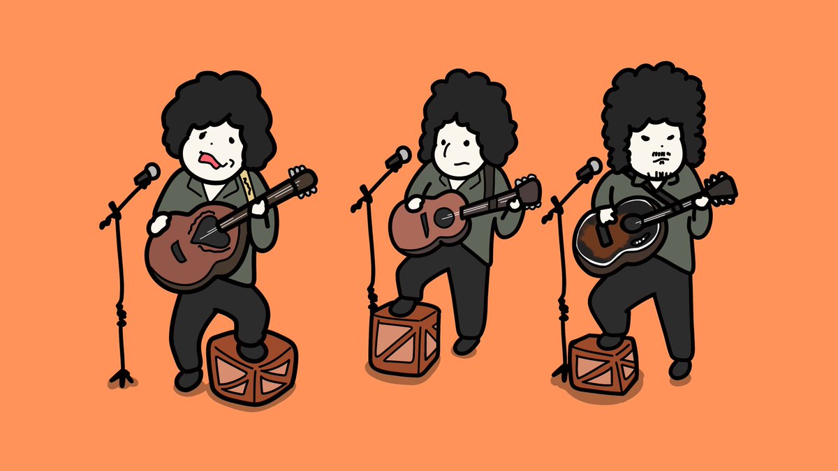 afro guitar instrument male focus orange background microphone music  illustration images