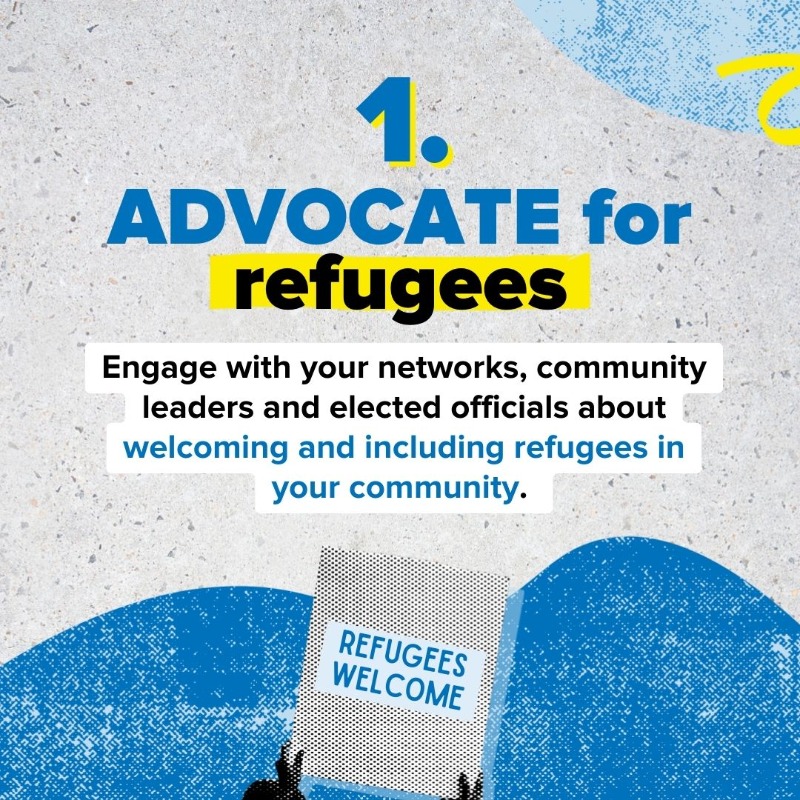 Refugees's tweet photo. The war in Ukraine began 6 months ago and has left millions displaced.

Stand with people forced to flee their homes and everyone affected. 

Here are 5 ways you can help.