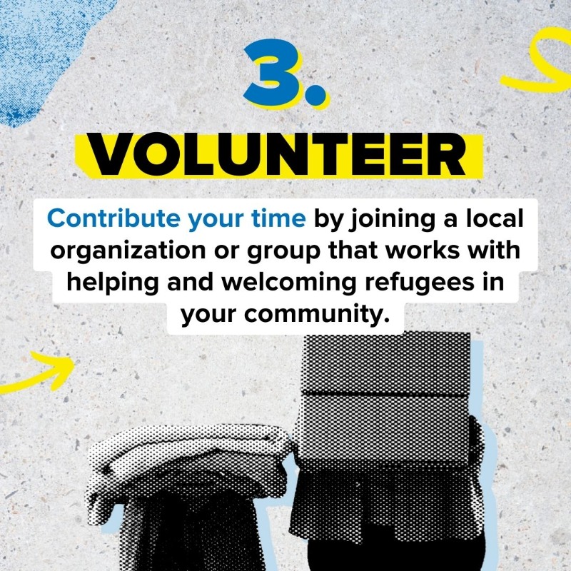 Refugees's tweet photo. The war in Ukraine began 6 months ago and has left millions displaced.

Stand with people forced to flee their homes and everyone affected. 

Here are 5 ways you can help.