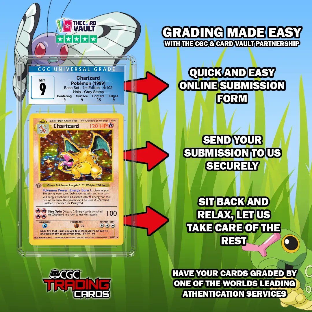 TheCardVaultUK's tweet photo. Grading your cards with CGC couldn’t be easier!
CGC are now accepting Marvel trading cards!
#CGC #TCG #TradingCardGame #Grading #Pokemon #Marvel #Yugioh #DragonballSuper #MagictheGathering #Graded #CGCTradingCards https://t.co/kQmNbRpULx