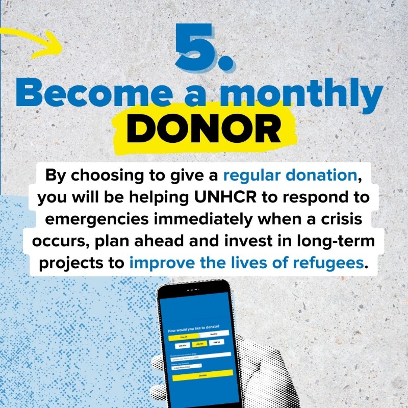 Refugees's tweet photo. The war in Ukraine began 6 months ago and has left millions displaced.

Stand with people forced to flee their homes and everyone affected. 

Here are 5 ways you can help.