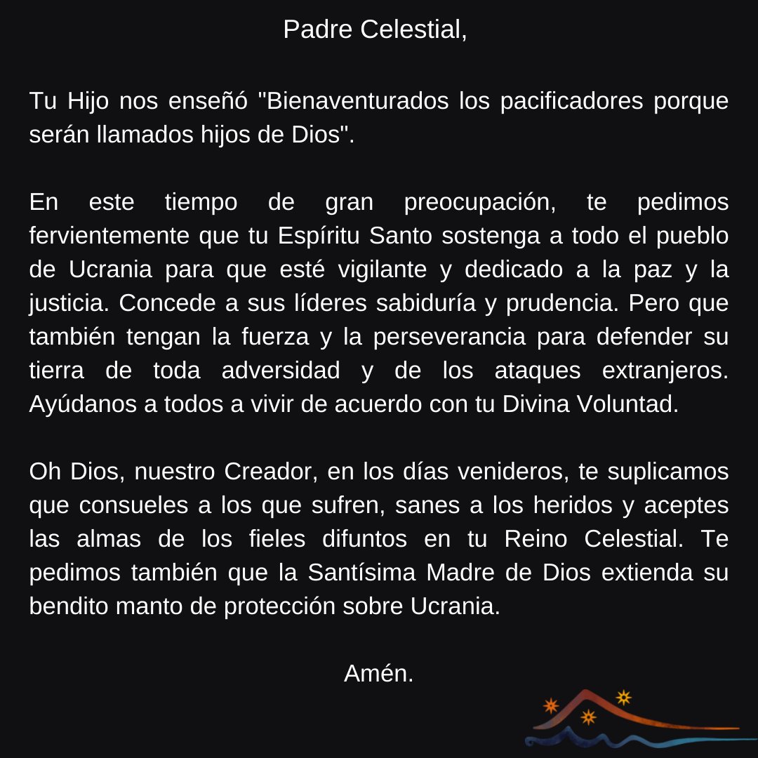 Carmelites's tweet photo. Pray for Peace. #CarmeliteOrder #CatholicTwitter  #PrayForPeace  #Ukraine https://t.co/drTVkVEqbZ
