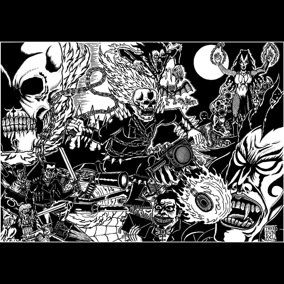 Recent Ghost Rider// Midnight Sons comission ••• Ink on paper • A3 ••• I am open for more::: original dvnkel art, Covers, records, illustrations, logos,rpg ....write me ••• Gracias <a href="/carloscborra/">Carlos Zoom</a> por el encargo, me lo he pasado piruleta
.

#ghostrider #dvnkel #comission