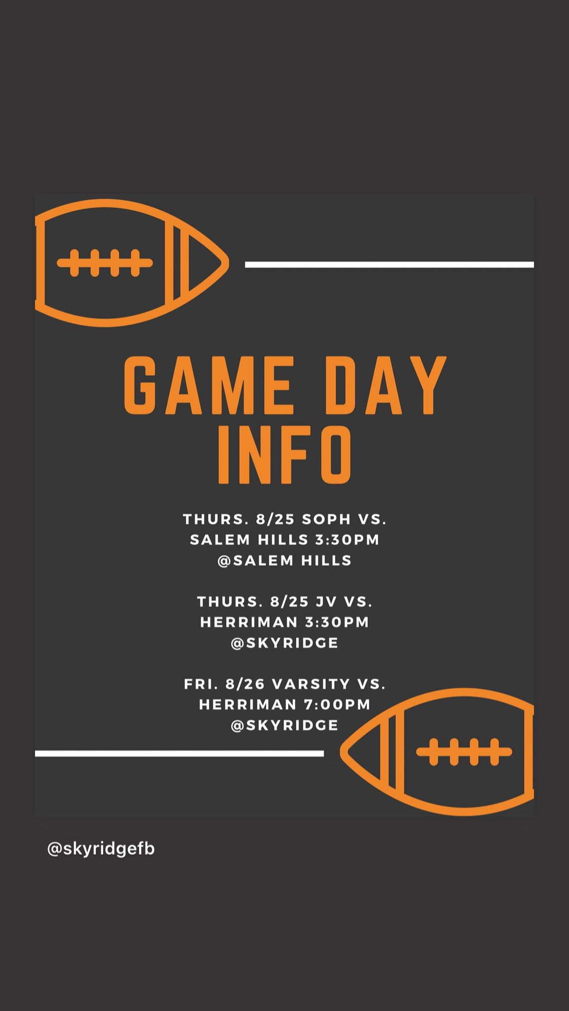 Skyridge Football (skyridgefb) / Twitter