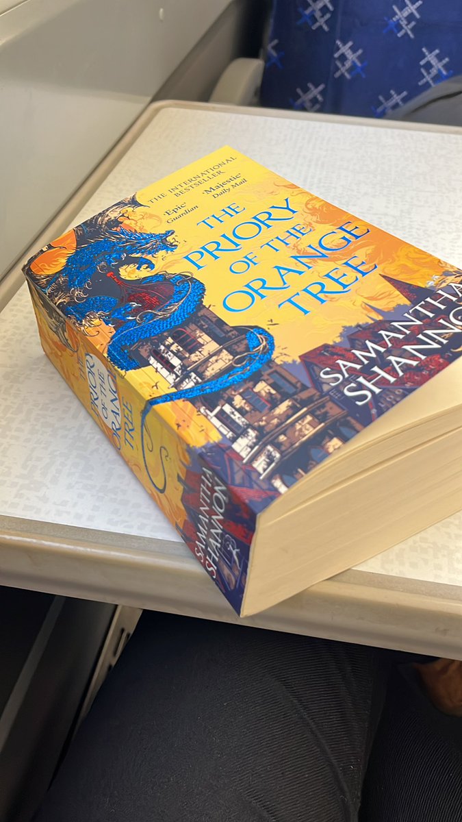 Finally reading the beast that is #theprioryoftheorangetree and I’m 100 pages in. I’m confused but also loving it. #samanthhashannon #booktwt #BookTwitter #fantasy #highfantasy