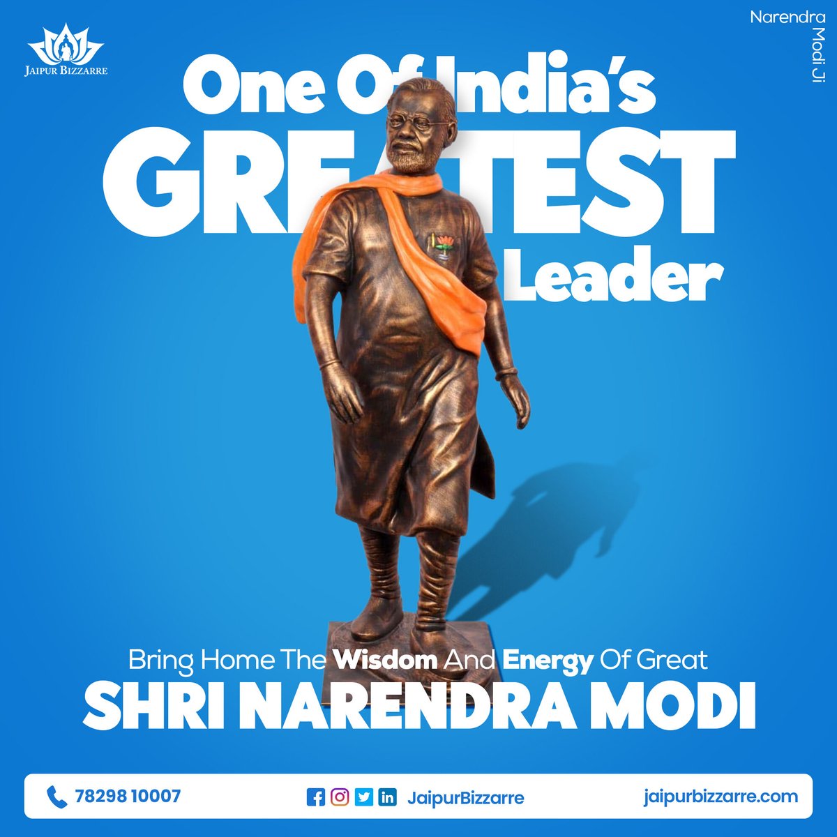 jaipurbizzarre's tweet photo. Bring Home The Wisdom and Energy of Great Shree Narendra Modi Ji.
To Order Beautiful Marble
Call Us On These Numbers: 7829810007 or 9663542290
#bestmarblestatues #marblestatues #affrodablemarblestatues #handcraftedmarblestatues #jaipurbizzarre #humanidols #NarendraModi #modiji https://t.co/rAxs36DMRK