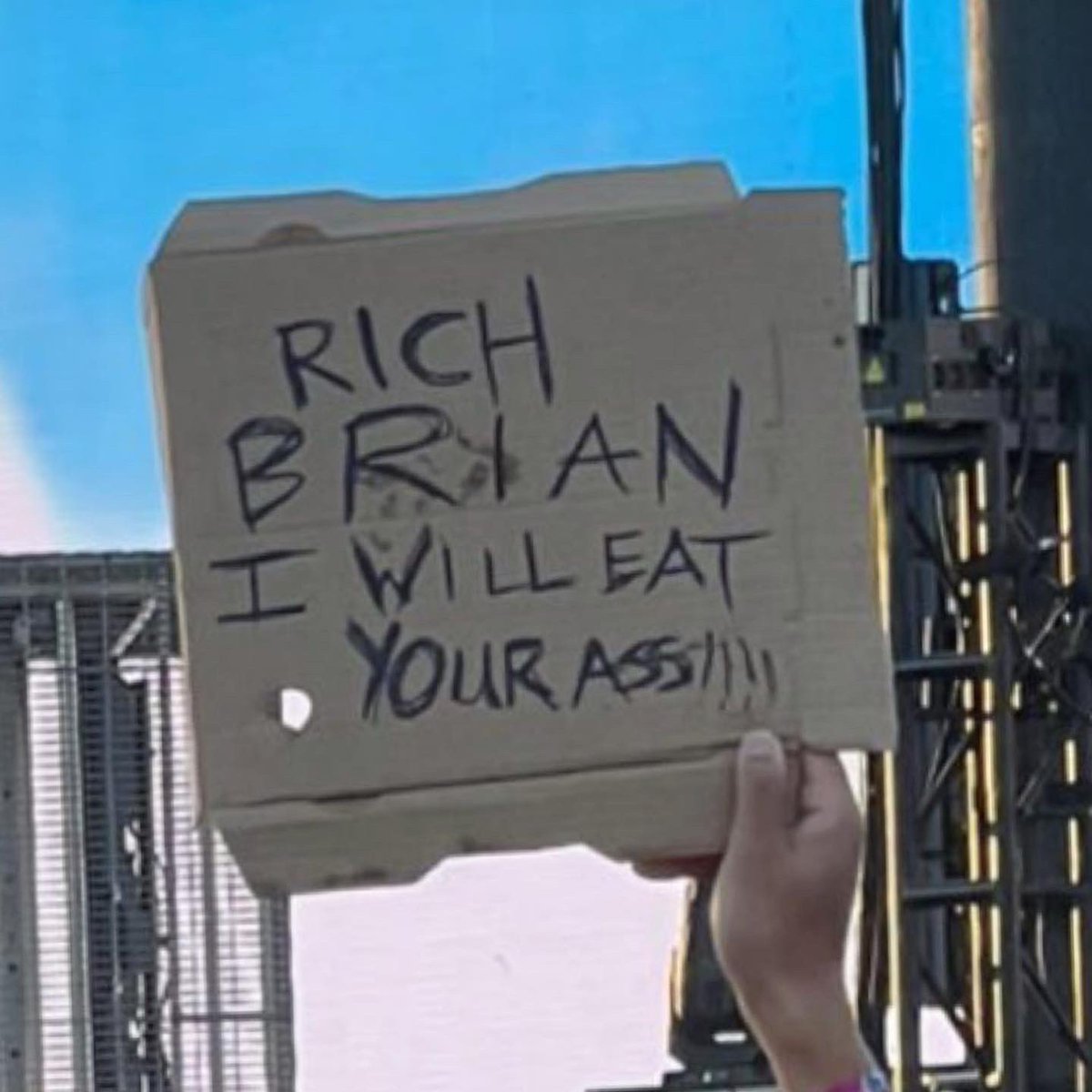 richbrian's tweet photo. been thinking about this sign alot. no “i want to” no “can i” just “I WILL” https://t.co/A6bxUuLDBL