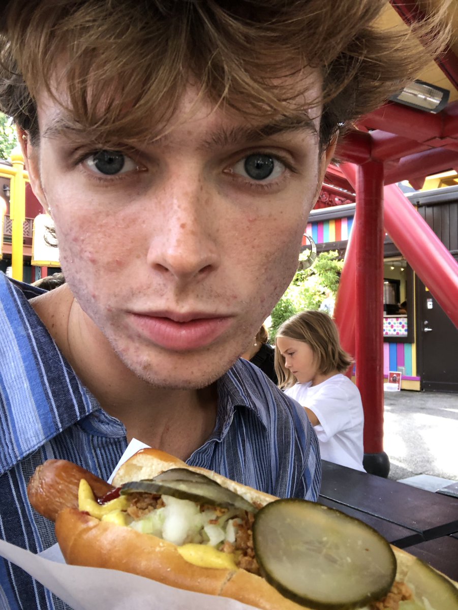 imtherealisrael's tweet photo. borger, hongdong, and the worst pizza that i’ve ever had at the jfk airport it literally cut my mouth and probably gave me an std https://t.co/qBphwDmMdX