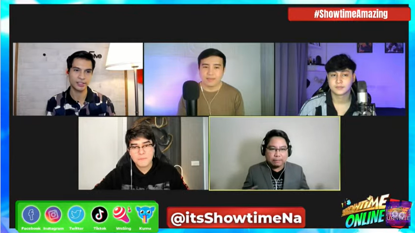 ViceGandaorg's tweet photo. itsShowtimeNa: #ShowtimeAmazing Wednesday kuwentuhan ng SOU Squad kasama si Marvin Velasquez with his new single PERA, KWARTA, SALAPI https://t.co/TtI6QAyZjn