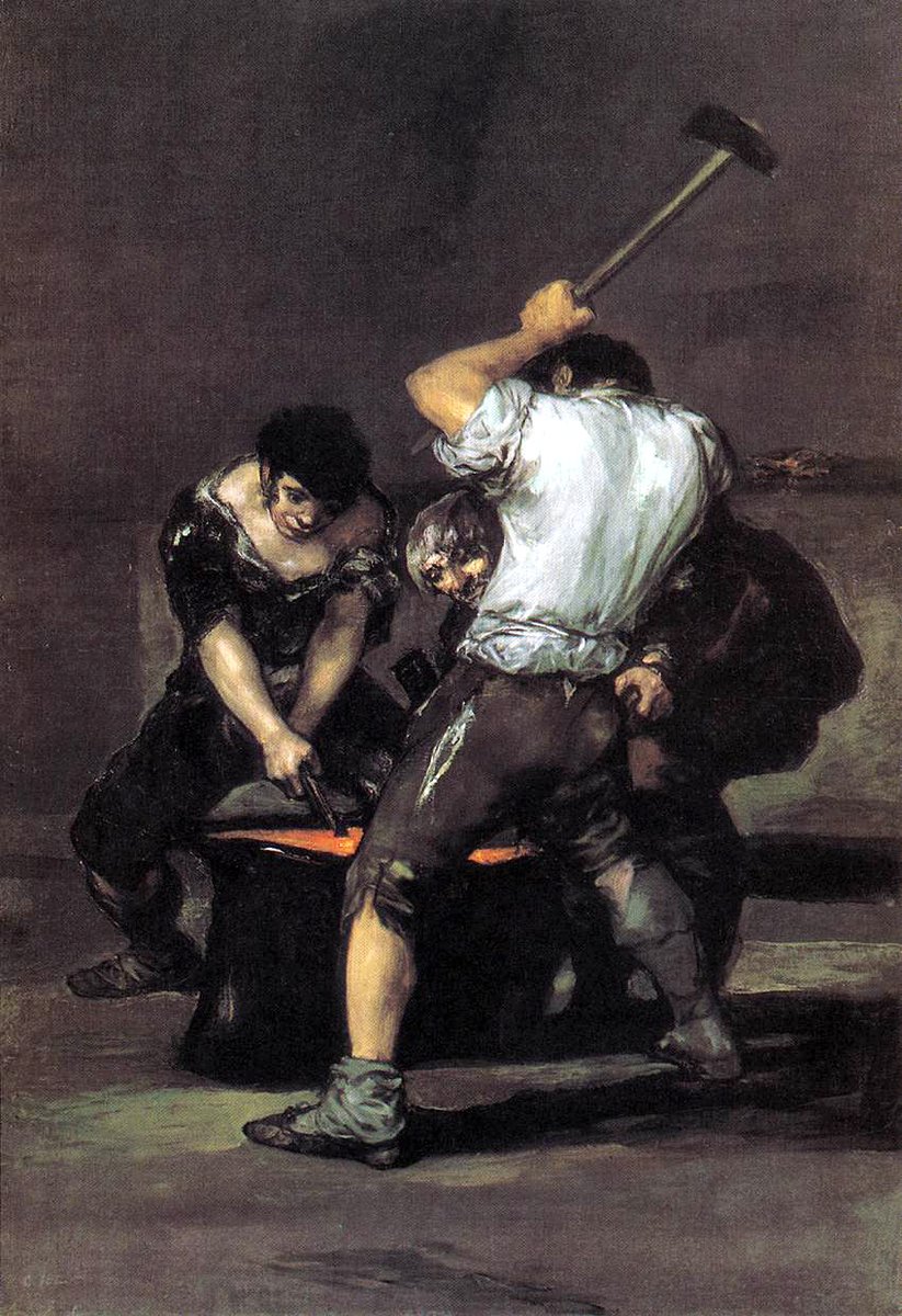 RT @artistgoya: The Forge, 1816 #goya #romanticism https://t.co/Z5x1jwujXO https://t.co/W8dhGrqunX