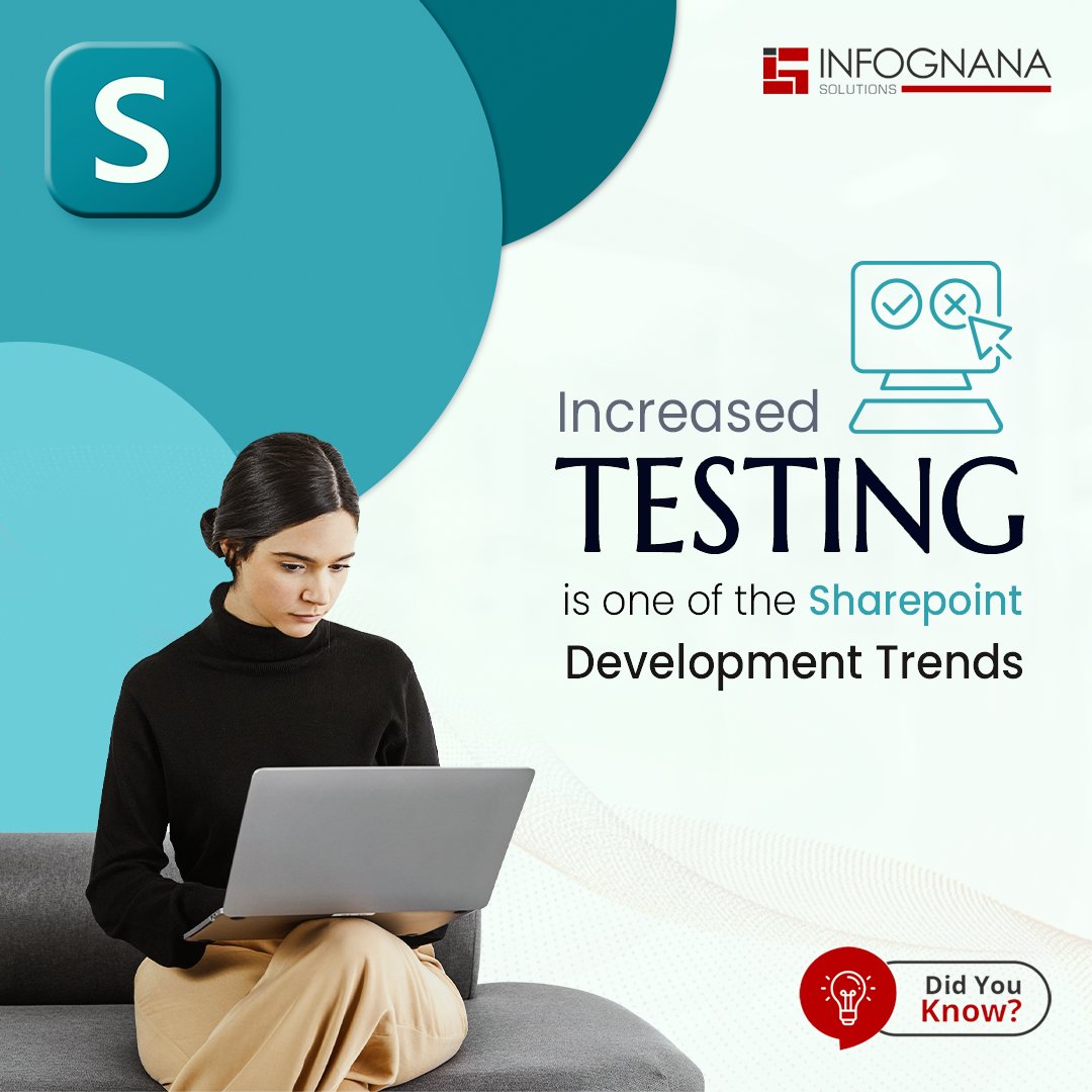 Infognana's tweet photo. Most of the organizations did not gave as much importance to exhaustive testing in comparison to custom software testing.
Website: https://t.co/fQhAEIa1Fq
#sharepoint #microsoft #digitaltransformation #software #sharepointintranet #doyouknow #ig #infognana #IGSolutions https://t.co/0W0csPK8Io