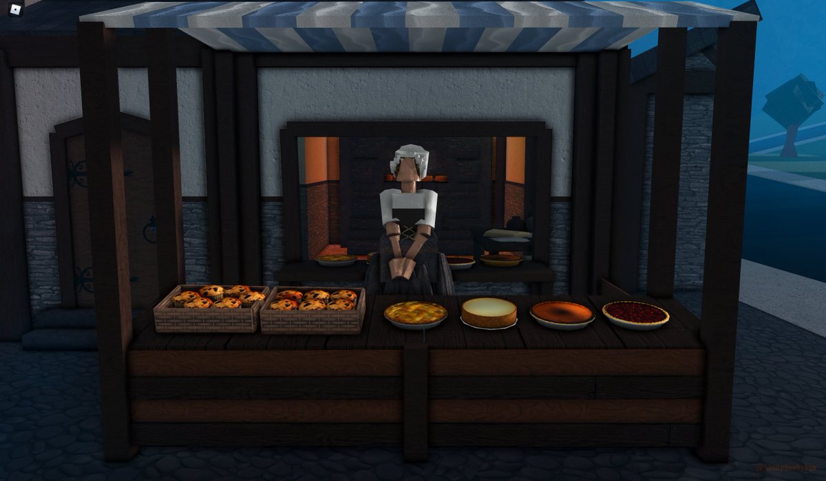 hoovydoobydoo's tweet photo. Bakery part I #bloxburg #welcometobloxburg #medievalbuild #lookiokassummershell https://t.co/WxgIwkQzku