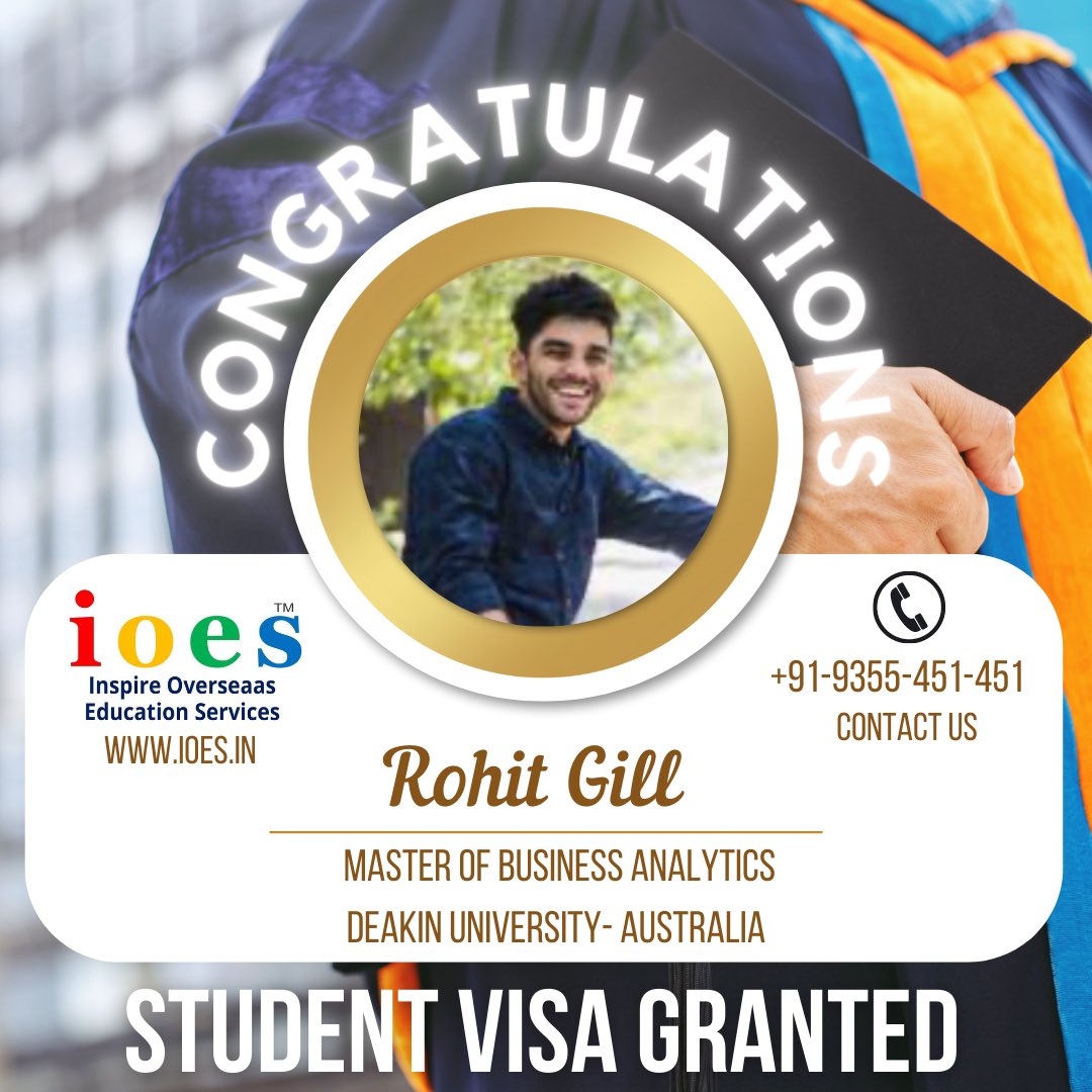 ioes_in's tweet photo. Congratulations 🎉
•
#studentvisa #weareproudofyou #keepgoing #keepitup #welldone #studyabroad #studyoverseas #studygram #studymotivation #ioes #australia #studyinaustralia #deakinuniversity #deakinuni #studentvisaaustralia https://t.co/JRznzk82hO