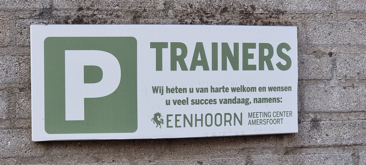 Super service voor de trainer! 
@EenhoornAfoort
