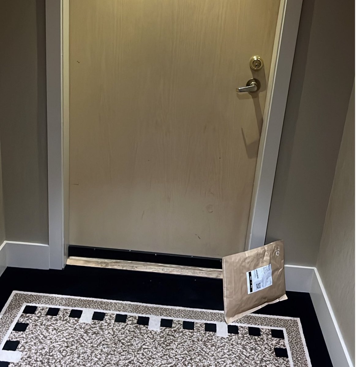 stalecupcake's tweet photo. @ShopprsDrugMart PLS HELP Sent claim to Shoppers for lost package. TWO orders were delivered same day but only received one; claim denied bc E24 Metro courier emailed evidence of my “two” packages, see pics. THE PHOTOS ARE THE SAME PACKAGE!! Pls investigate!! https://t.co/UiAOG3ILPV