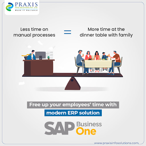 PraxisInfoSolu's tweet image. Having a tool that helps your employees access #businessinsights quickly makes a big difference in their life. This also frees more time to take care of personal commitments. Search for insights faster with #SAPBusinessOne. 
Learn more: bit.ly/3Oo9h20   
#SAPSolution