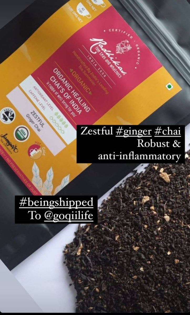 RadhikasTeas's tweet photo. #kadakchai #assamchai #GingerChai #greentea #genmaicha #ricetea #Bestseller #RadhikasFineTeas
@GOQii
@amazonIN https://t.co/SAtKcWUh6E