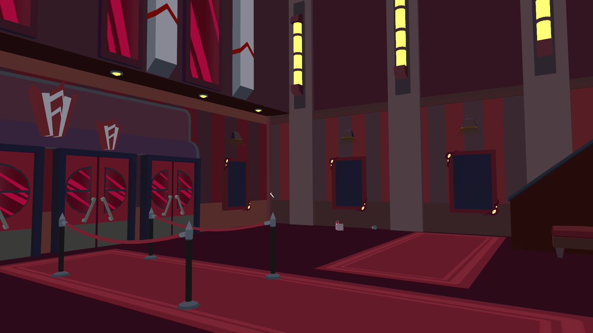 DarkHart7334's tweet photo. oh damn forgot to post up pics of the finished theater,here for people who havent had a chance to ckeck it out or cant.#HasbinHotel #HelluvaBoss #VRC #Bar #Hellbound #Original #DarkHart7334 #Impcity https://t.co/IJDbyy55oS