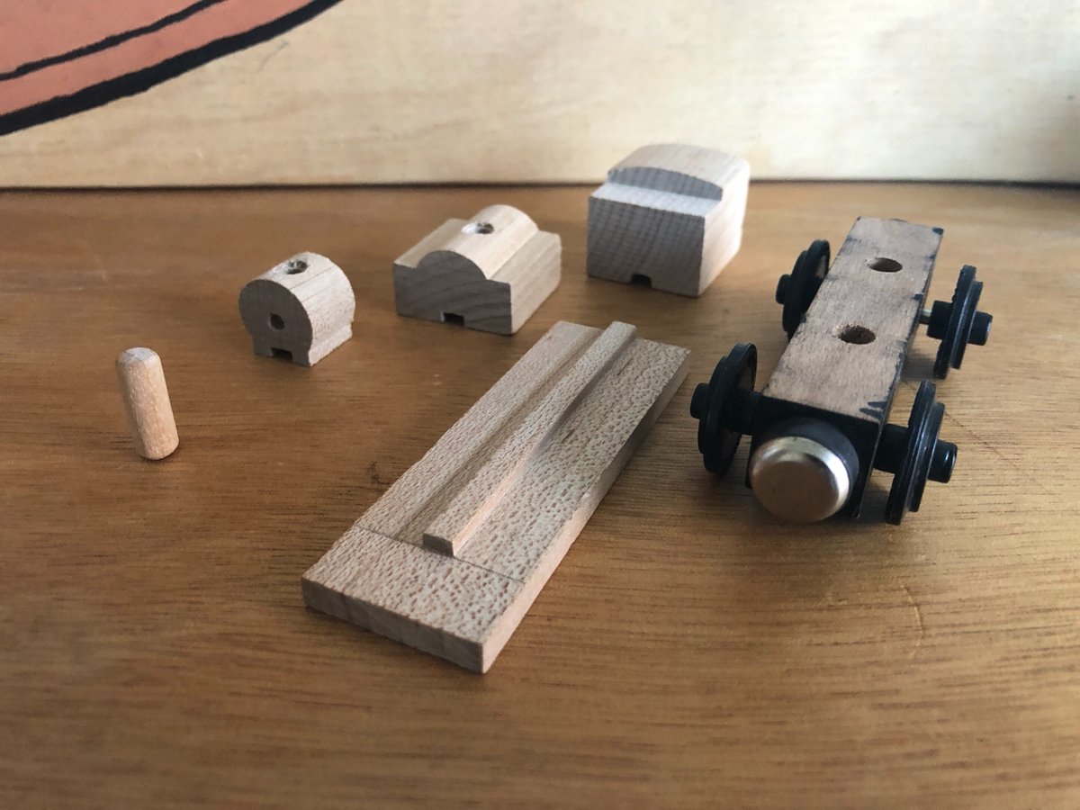 TWRJoseph's tweet photo. Thanks to @twrcollectibles for trading this mystery train! It was a Thomas but the face is gone (the package was sent to someone else 1st, they must've stolen it, how dare they😠jk). The chassis is 94 but there's also only 4 wheels and they're black. I guess it's more unique now! https://t.co/LaH36uwNgc