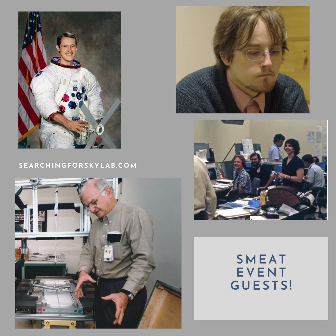 SF_Skylab's tweet photo. On Satuday, we'll celebrate 50 years of SMEAT with amazing guests - including Skylab astronaut Ed Gibson, SMEAT and Skylab engineers Jim LeBlanc and Diane Freeman, and Apollo, Skylab and SMEAT historian Johannes Kemppanen! Come on and join us! #smeat #skylab #nasa #apollo #space https://t.co/9XmrJvkcQt