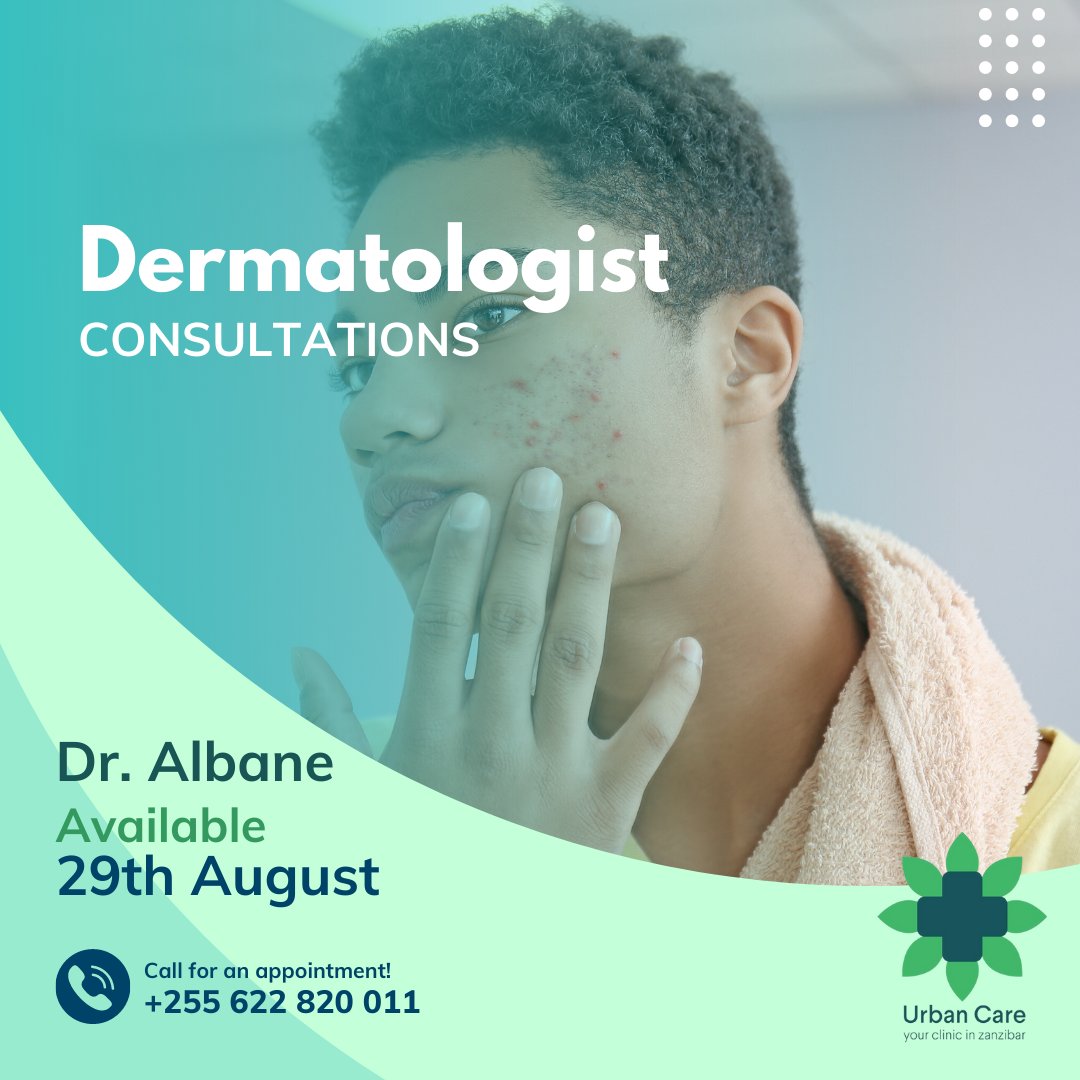 urbancareclinic's tweet photo. Consult Dr. Albane if you have any skin related concerns you may be worried about.

Appointments are available now.
.
.
#dermatology #skincare #skinissues #dermaprobs #zanzibar #fumbatown #jambiani #clinicsnearme https://t.co/jh0Cc8xl07