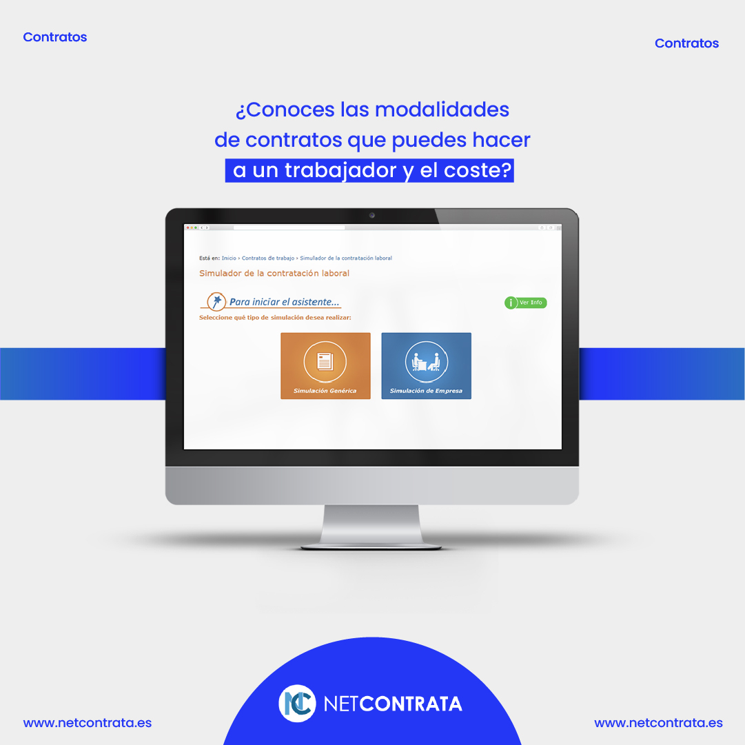 creative_redes's tweet photo. ¿Qué modalidad de contrato puedes hacer a un trabajador? ¿Qué coste salarial tendrá? El simulador de #Netcontrata incluye una comparativa con todas las posibilidades y todos los convenios colectivos 🙌🏼
➡️ Disponible también para usuarios registrados en 🔗https://t.co/ldFTzhcrGo https://t.co/RwM1B0E217