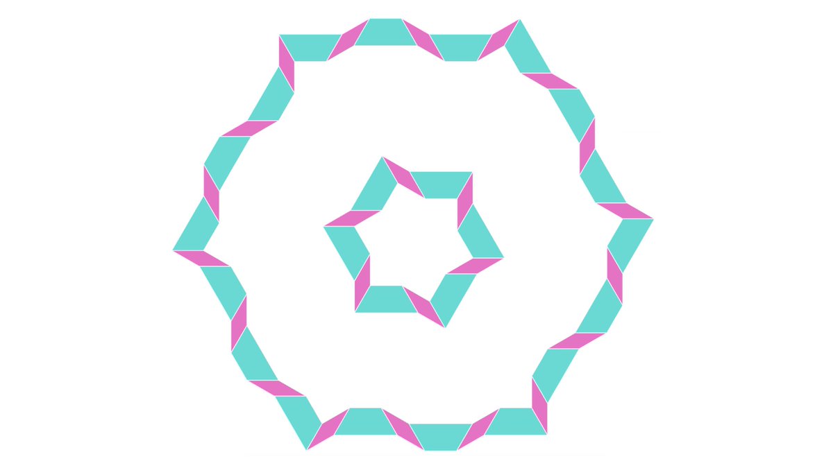MrJohnRowe's tweet photo. Ok, #patternlunch is officially back.

I was so surprised these two shapes fit together this nicely.

#polypad @desmosclassroom @MathigonOrg #mtbos #iteachmath https://t.co/PQuzdaQ8bZ