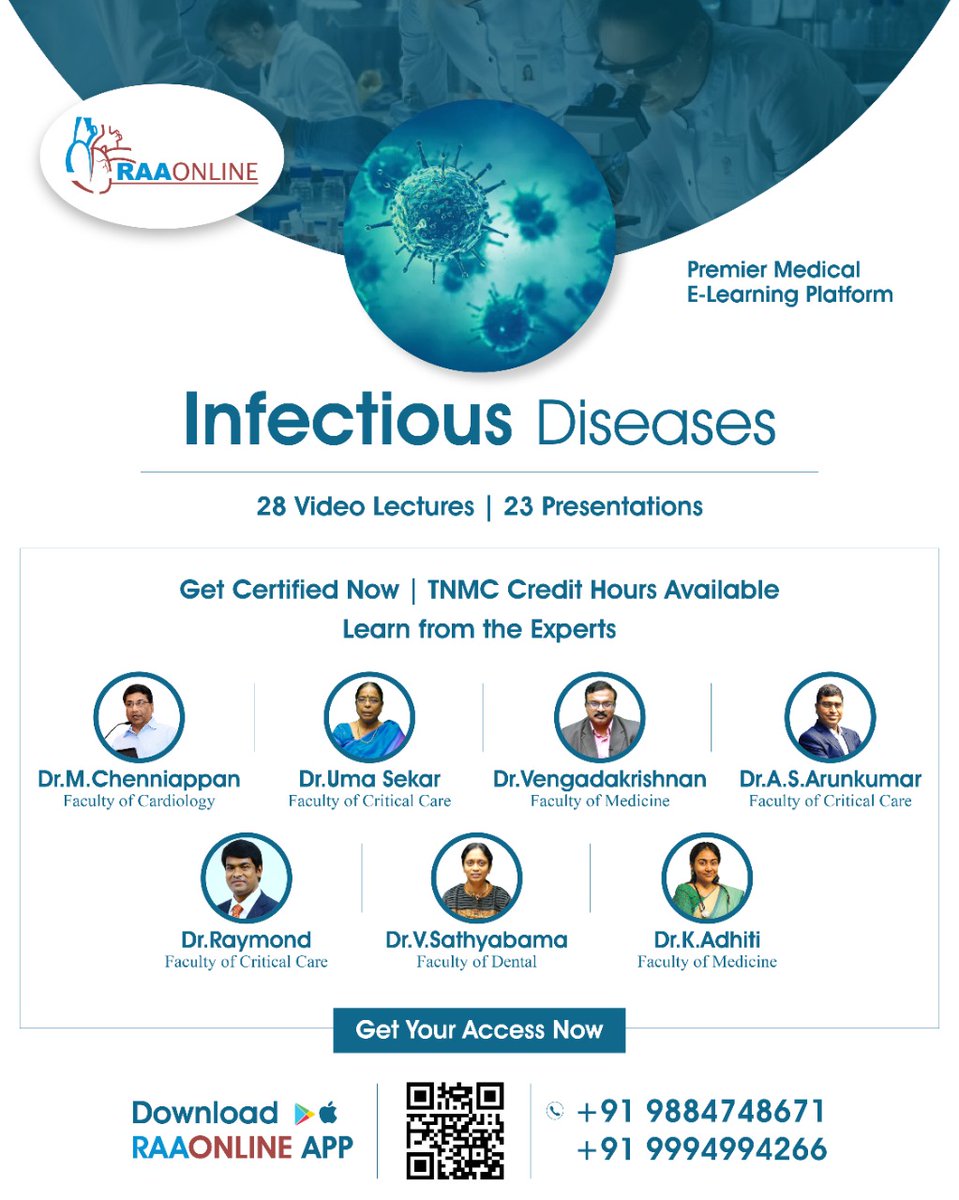 Raaonline's tweet photo. *Infectious Diseases*
*Android:* https://t.co/fSlaHVGf2T
*iOS:* https://t.co/oJAMS4uVEa
*Youtube Link:
https://t.co/L64OGLUfCo
*Contact:* 9884748671 / 9994994266
#bestelearningapp #bestelearningplatforminindia #bestelearningplatform #bestonlinecourses #bestelearning #elearning https://t.co/zNJRSRPPl2