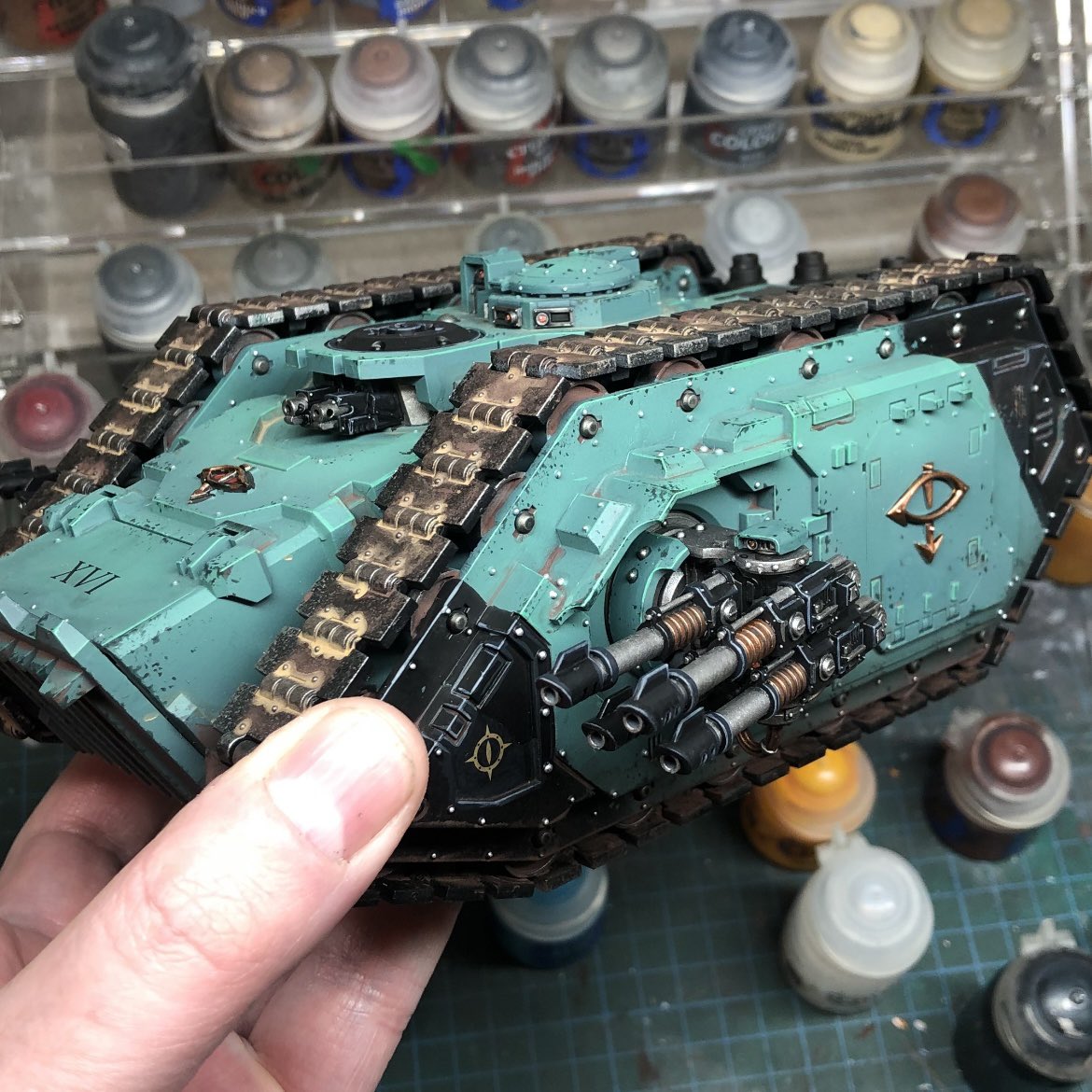 I thought I’d share a couple of close ups and WIP from my Sons of Horus project while I’m waiting on my breakfast on holiday. #warhammer30k #horusheresy #WarhammerCommunity #sonsofhorus