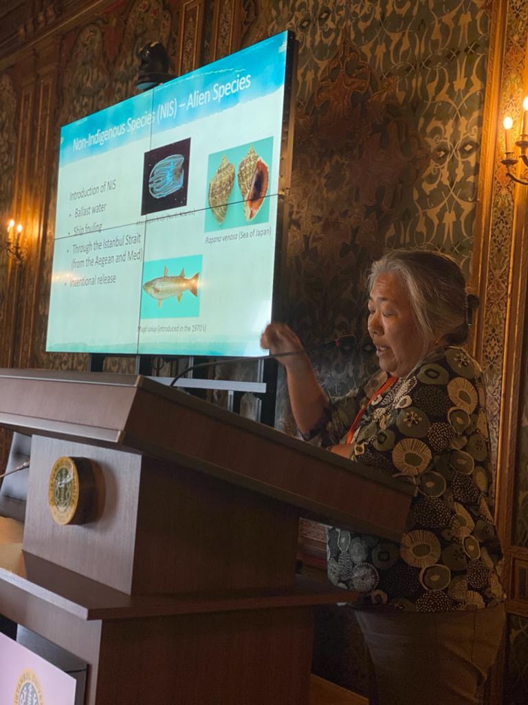 BRIDGE_BlackSea's tweet photo. While coming to end, #BSYA &amp; PhD student @gizemakkus_ from @METU_IMS shared her experiences on fish stock assessment

Ayaka Amaha Öztürk from @TudavTudav closed lecture session with speech on #MarineLivingResources &amp; needed actions for sustainable #MarineEcosystem &amp; #BlueEconomy https://t.co/l6j00Jg6mk