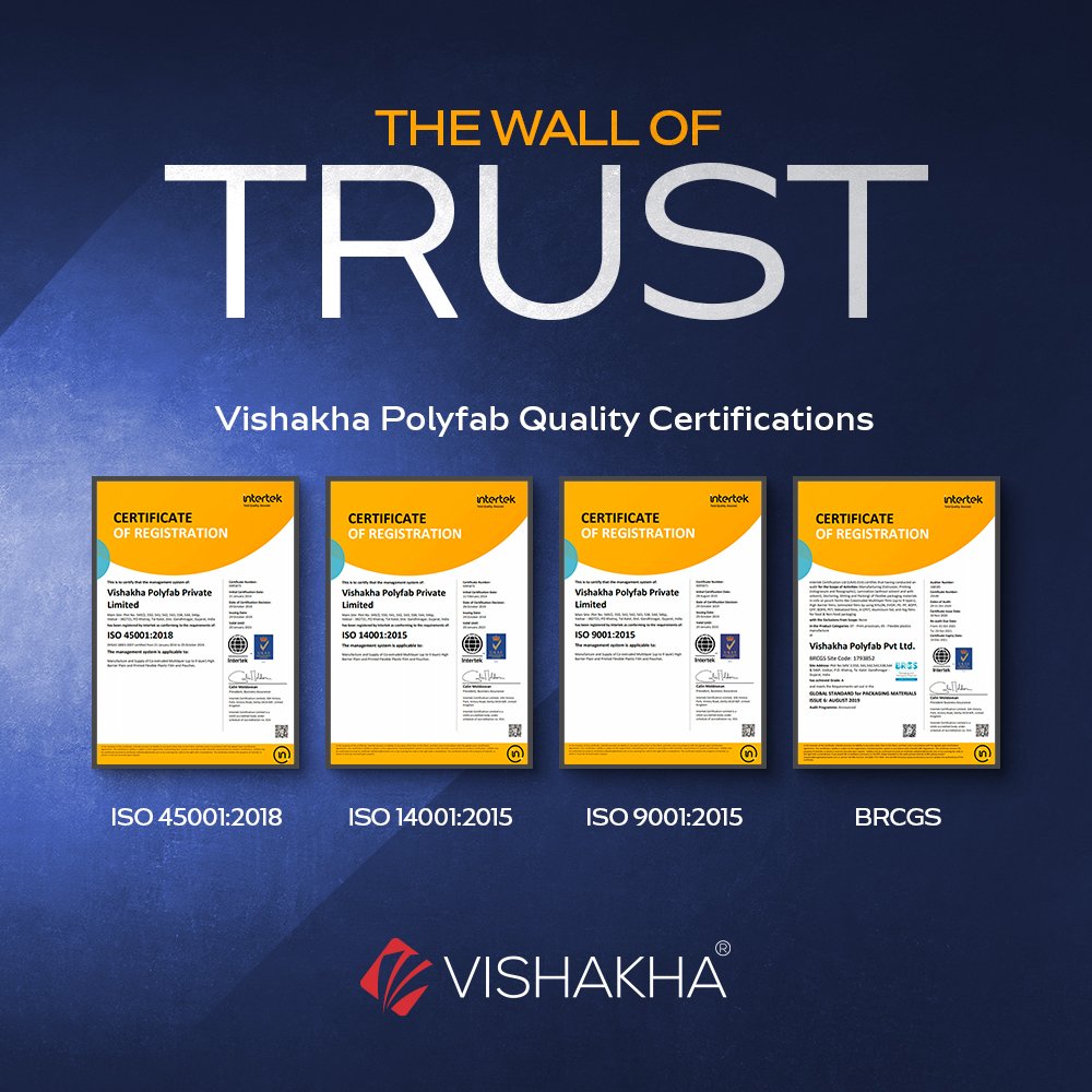GroupVishakha's tweet photo. Setting, implementing and pioneering solid standards that usher world-class quality.
#vishakhagroup #vishakhapolyfab #regain #vishvacu #vishform #vishtop #vishbarr #vishlami #polyfabindustry #polyfilms #sustainablepolyfilms #manufacturing #export #quality #MadeInIndia https://t.co/GnB8Tmsi84