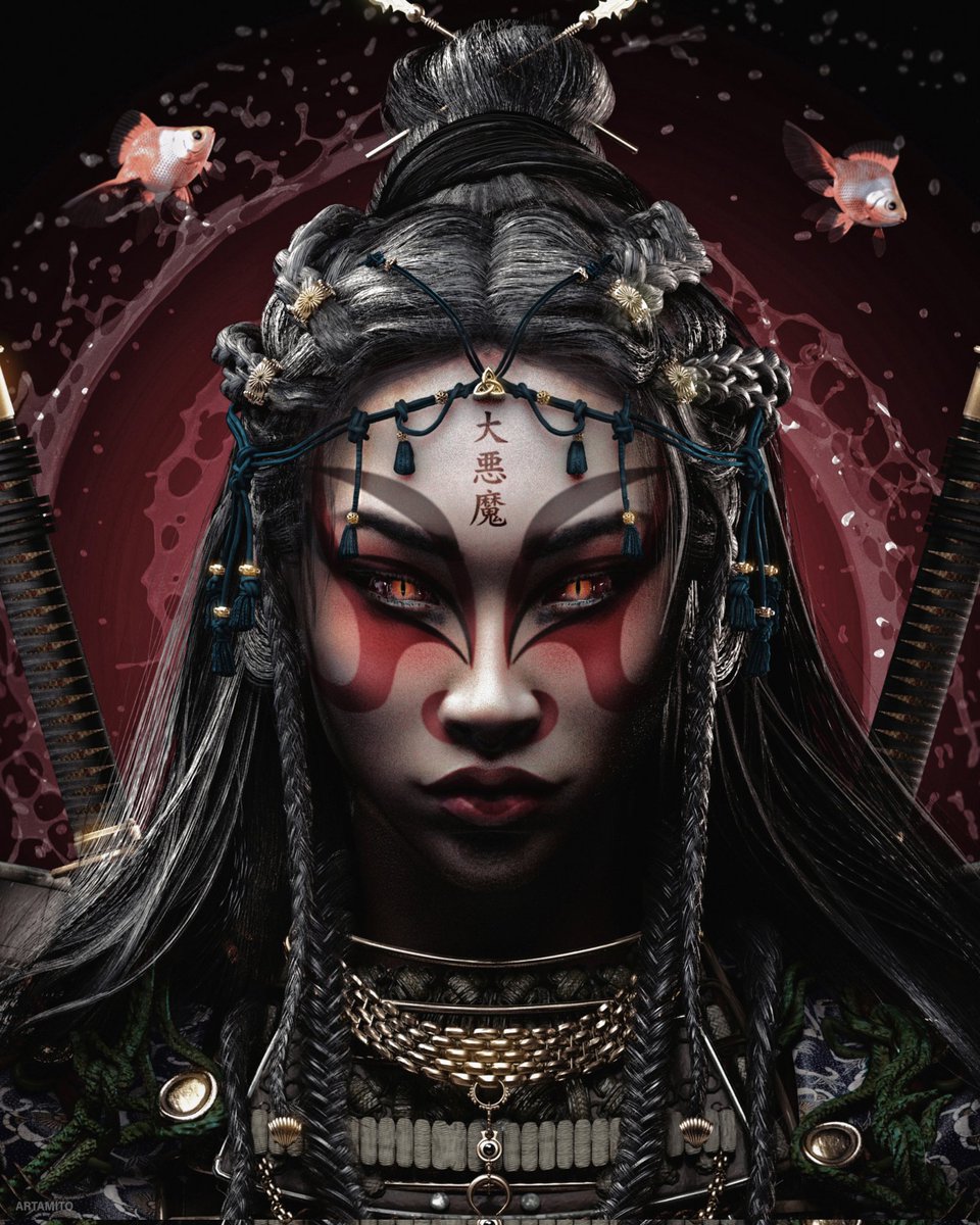 Artamito's tweet photo. More renders of my recent 3D character.👹⚔️
#artamito #Samurai #3D #3drender #3dmodeling #3Danimation #nftart #Trending #characterart #anime #3dart #nftarti̇st https://t.co/RkPl6e1TOB
